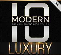 10个极品金属质感的PS图层样式：10 Modern Styles GO.5